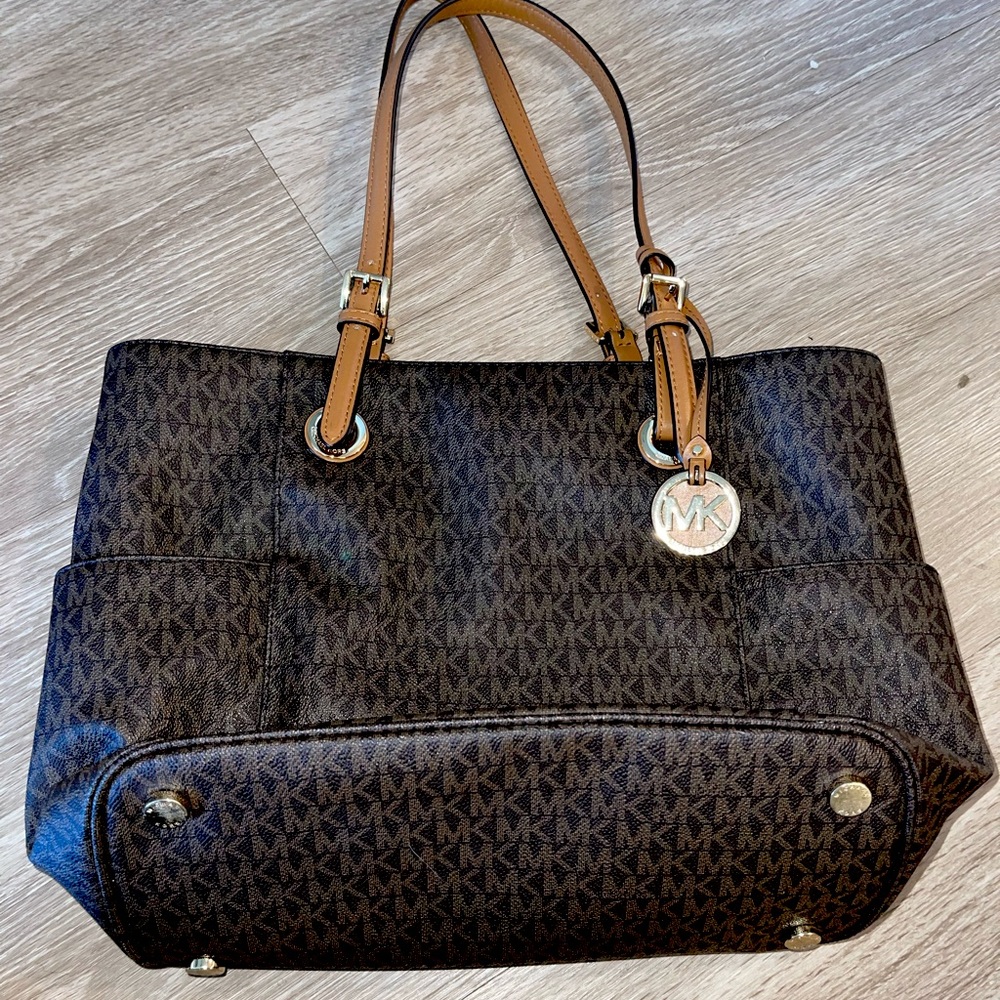 MICHAEL KORS brown tote purse